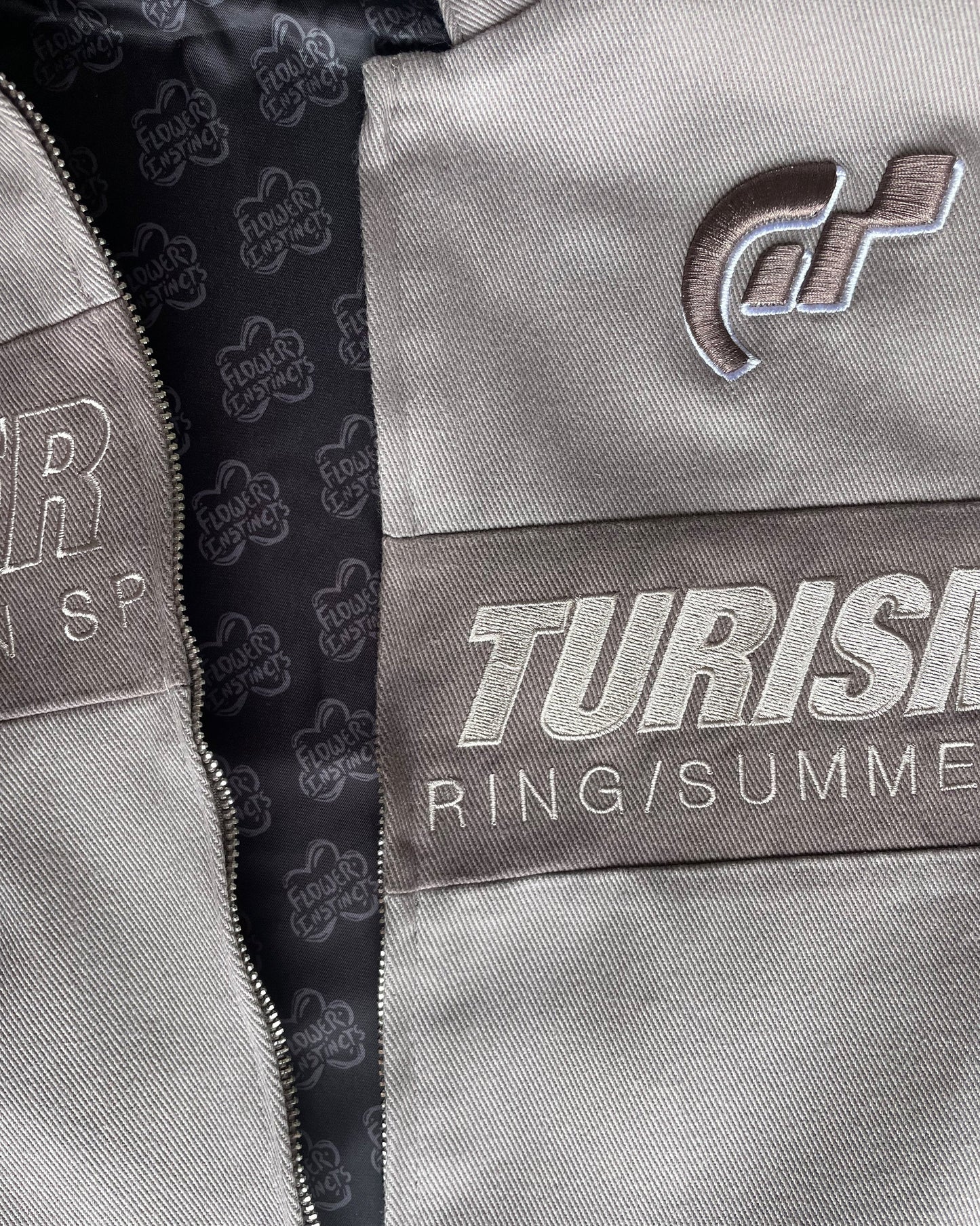 Flower Turismo Racing Jacket Grey Detail