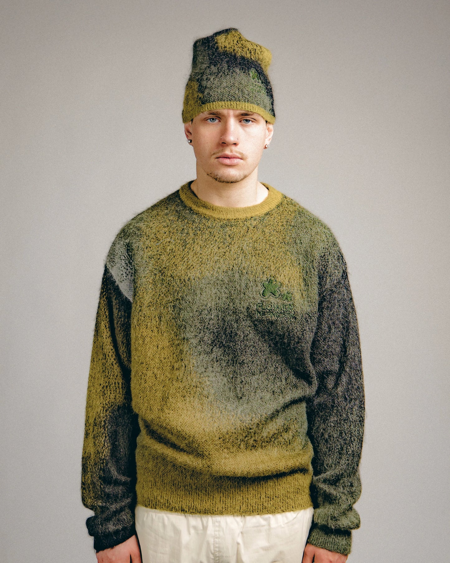 Mohair Crewneck Green