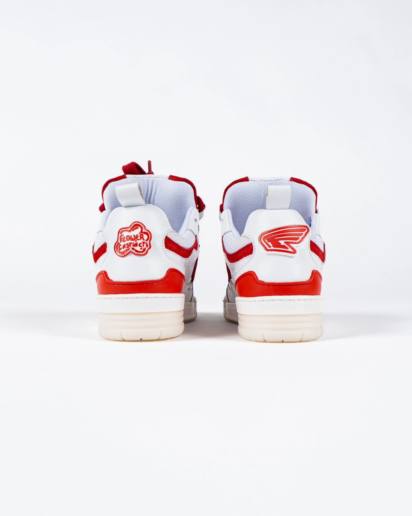 White Red Motor Sneakers