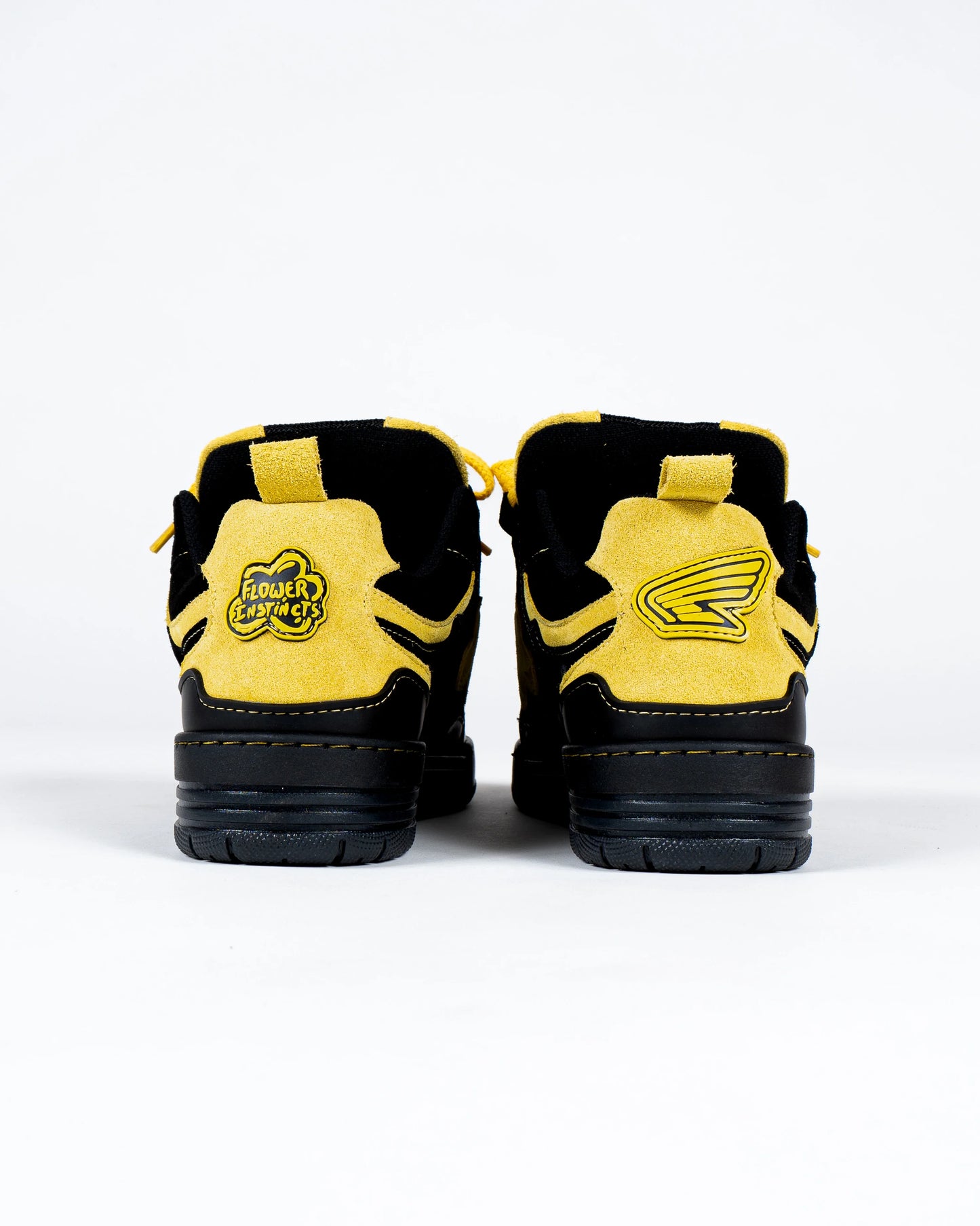 Black Yellow Motor Sneakers