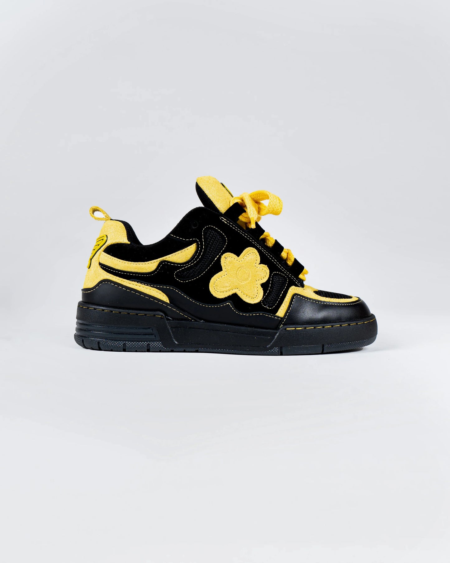 Black Yellow Motor Sneakers