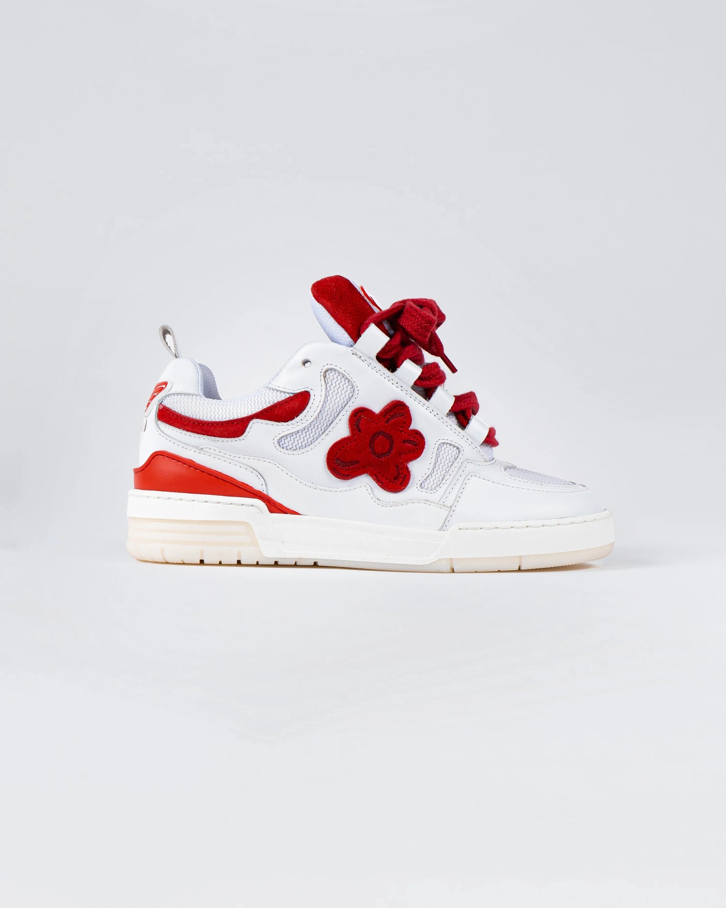 White Red Motor Sneakers